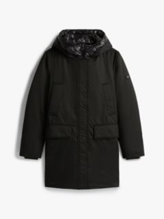 Contrast Hood Padded Parka — Black 5