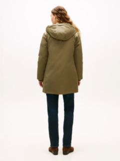 Contrast Hood Padded Parka — Green 4