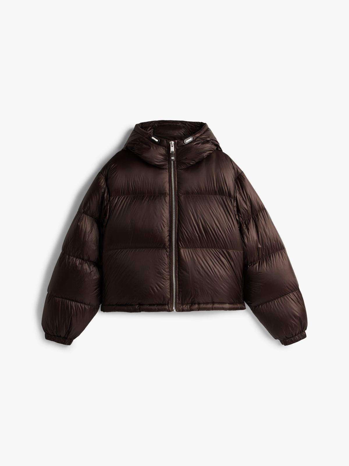 Ultra Lightweight Down Ripstop Puffer Jacket — Brown