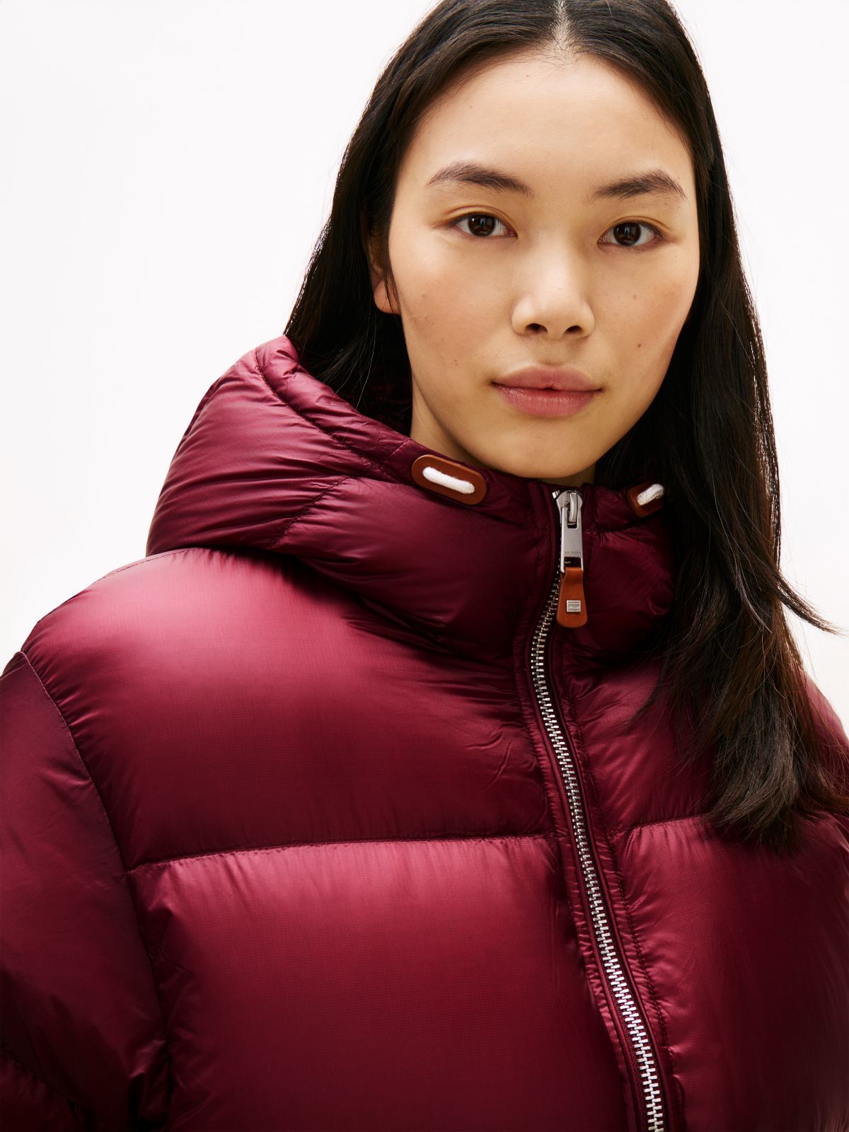 Ultra Lightweight Down Ripstop Puffer Jacket — Red