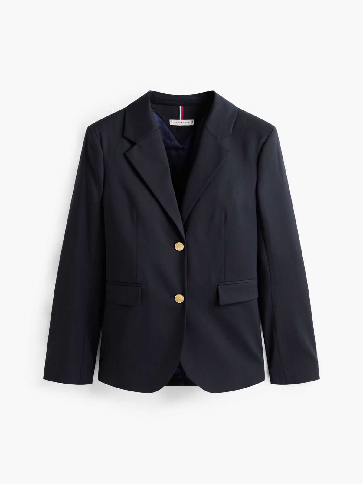 Timeless Regular Fit Wool Blend Blazer — Blue