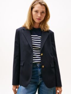 Timeless Regular Fit Wool Blend Blazer — Blue 1