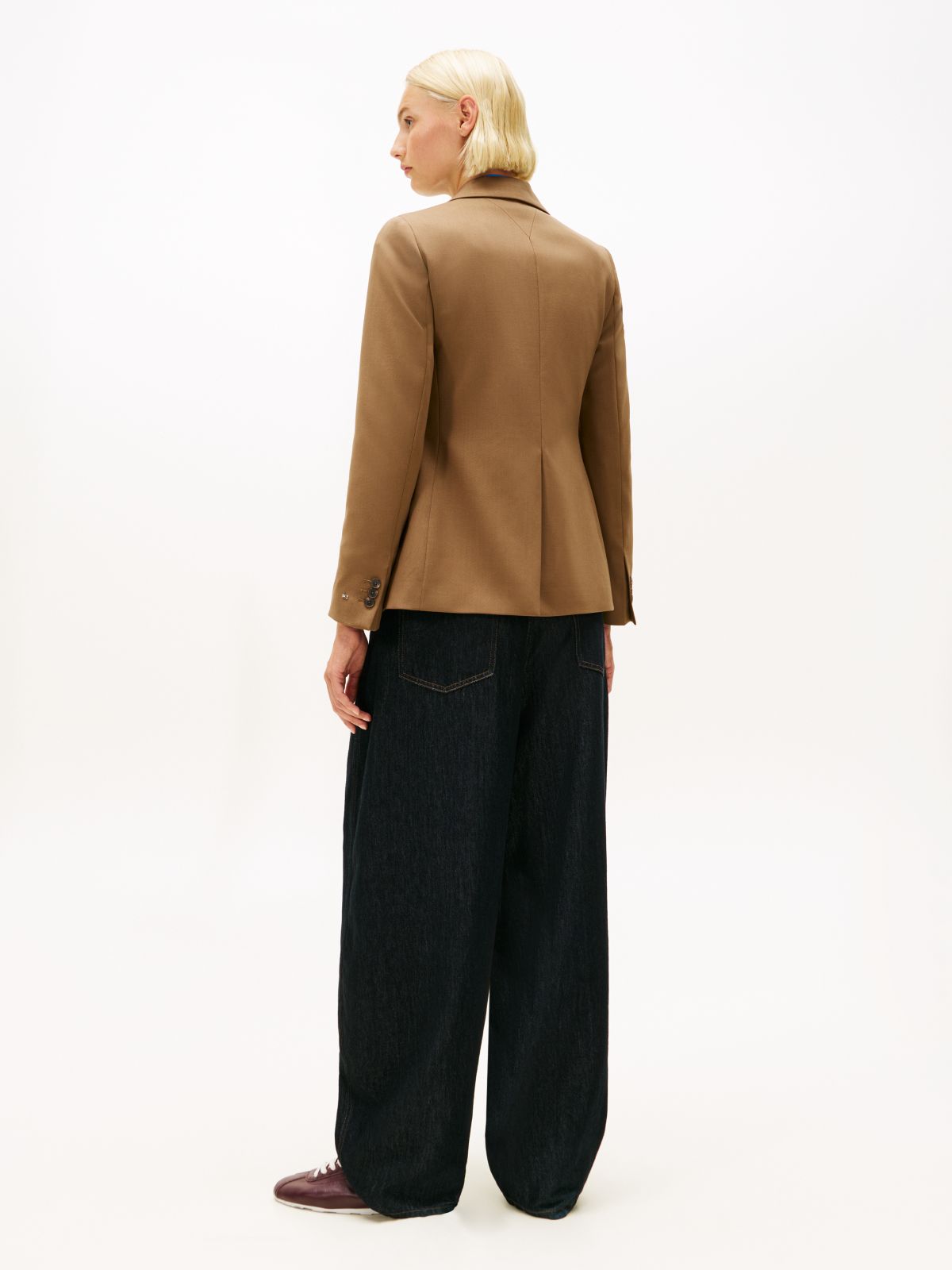 Timeless Regular Fit Wool Blend Blazer — Khaki
