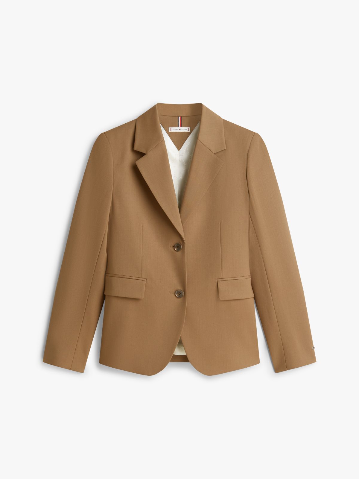 Timeless Regular Fit Wool Blend Blazer — Khaki