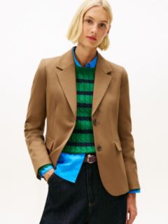 Timeless Regular Fit Wool Blend Blazer — Khaki 1