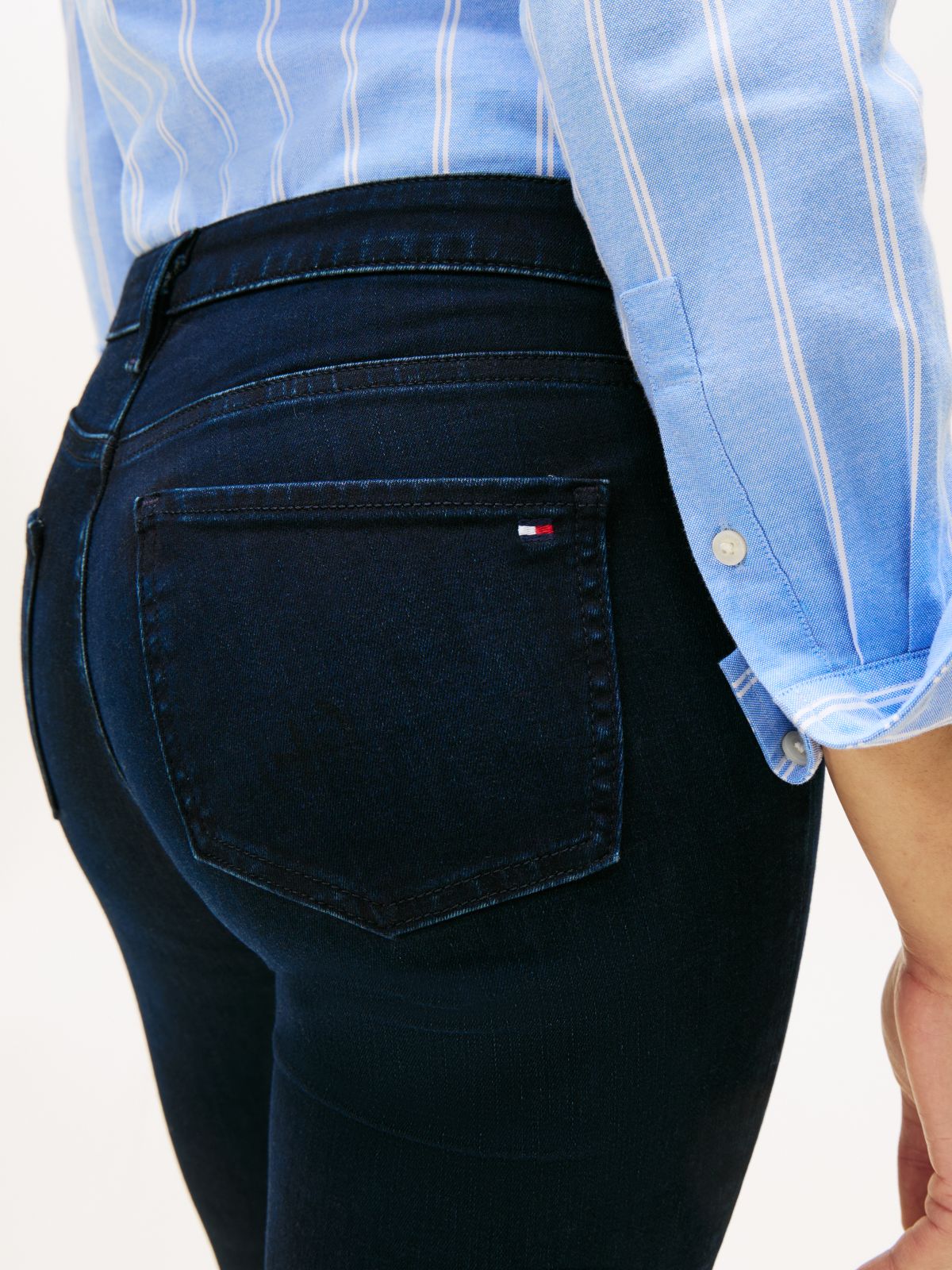 Como Mid Rise Skinny Jeans — Blue