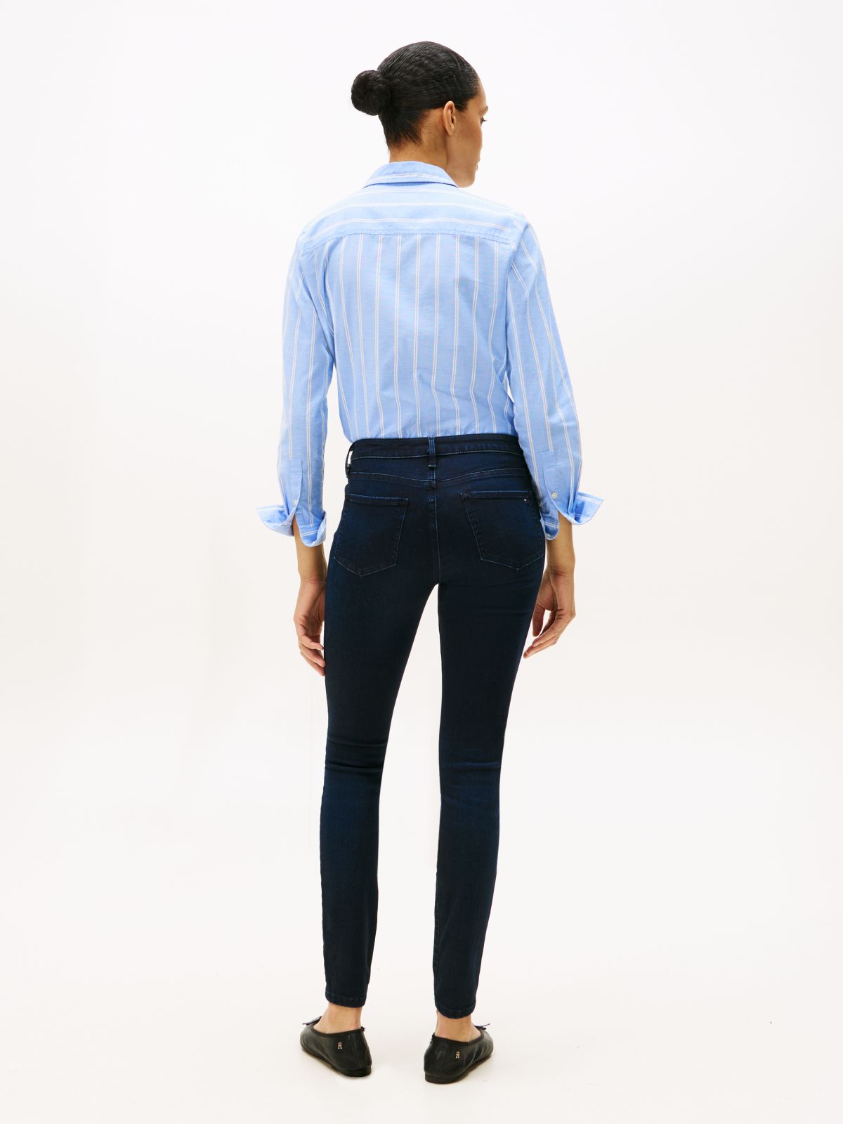 Como Mid Rise Skinny Jeans — Blue