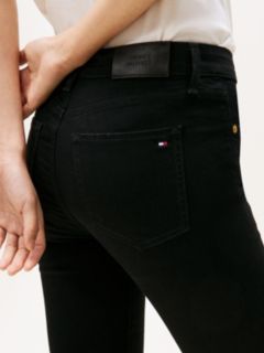 Como Mid Rise Skinny Black Jeans — Black 3