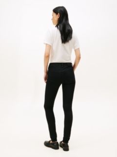 Como Mid Rise Skinny Black Jeans — Black 4