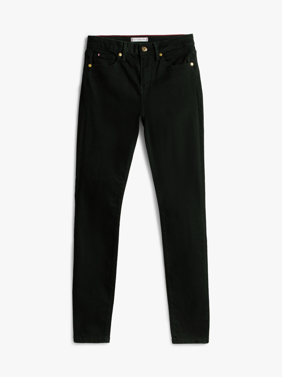 Como Mid Rise Skinny Black Jeans — Black