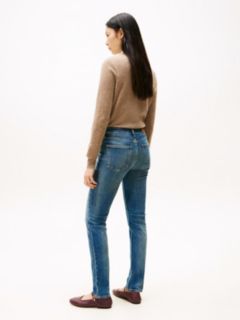 Mid Rise Slim Jeans — Blue 4