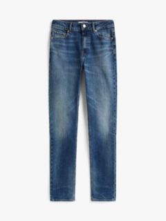 Mid Rise Slim Jeans — Blue 5