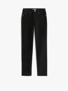 Black Mid Rise Slim Jeans — Black 5