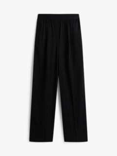 Wide Leg Oversized Fit Trousers — Black 5