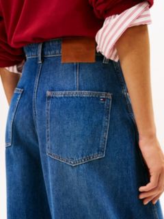 High Rise Balloon Leg Loose Jeans — Blue 4