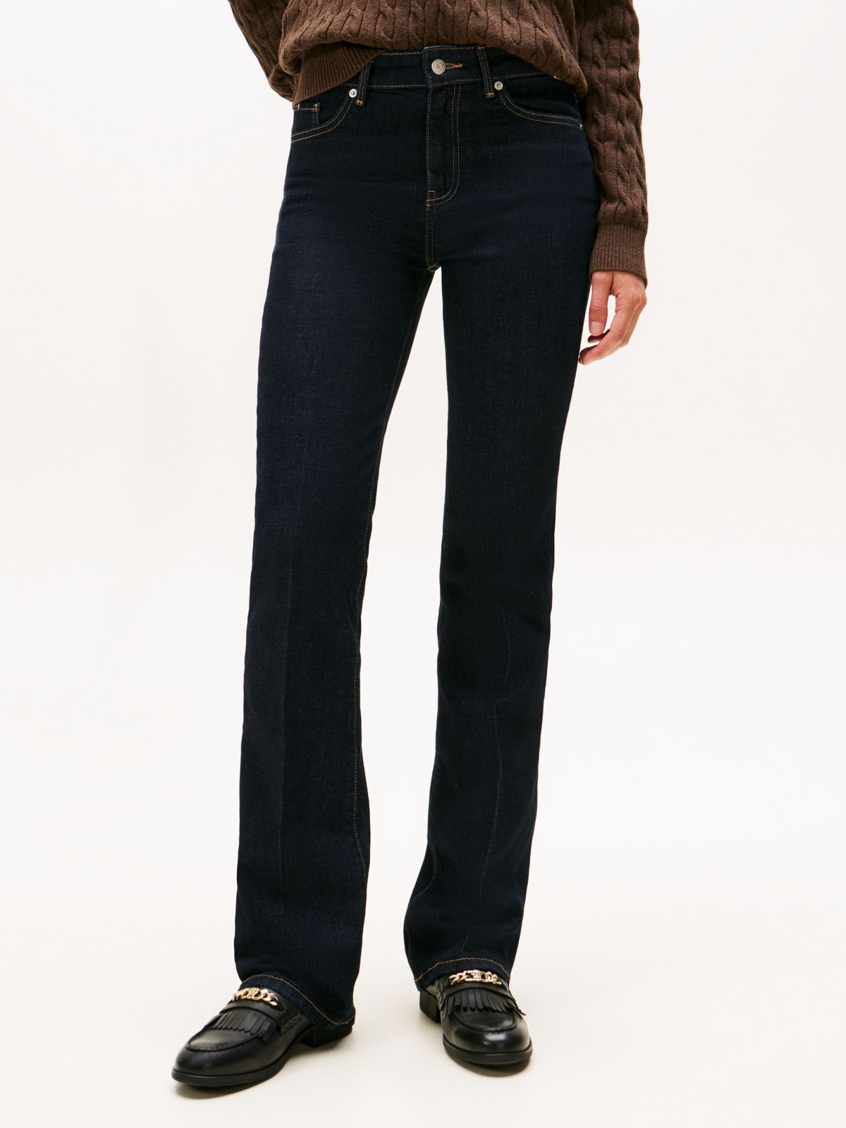 Mid Rise Bootcut Jeans — Blue