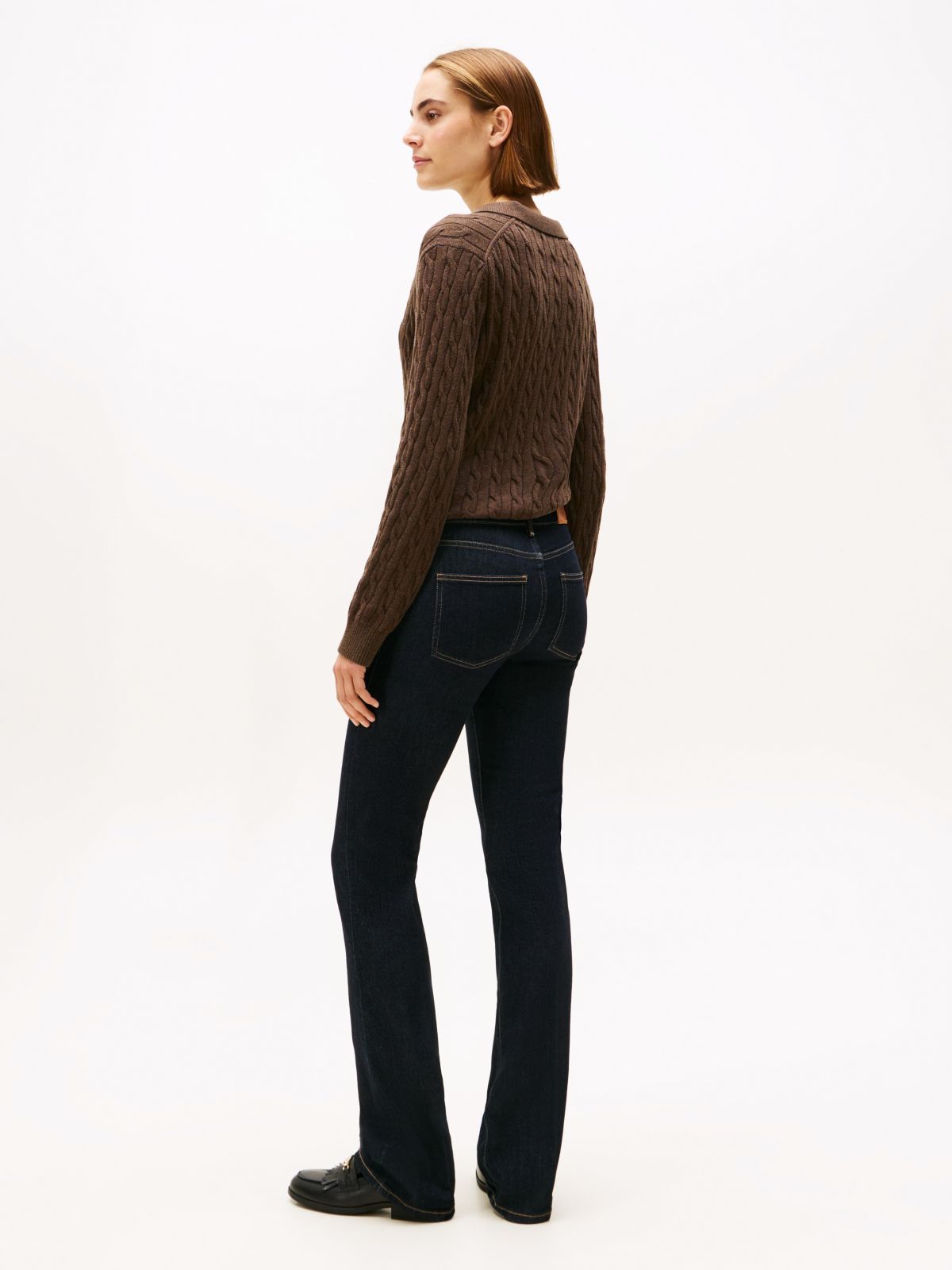 Mid Rise Bootcut Jeans — Blue
