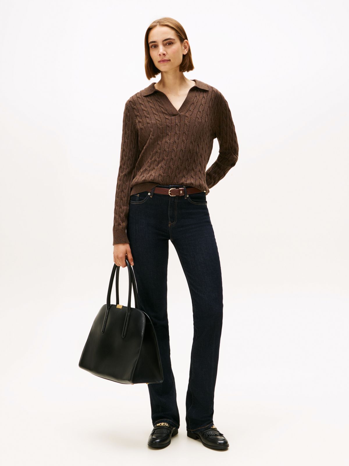 Mid Rise Bootcut Jeans — Blue