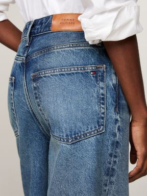 denim high rise wide leg jeans for women tommy hilfiger