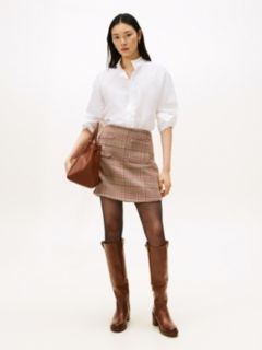 Ruffle Collar Poplin Relaxed Fit Shirt — White 3