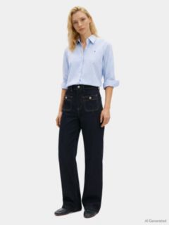 Classic Regular Fit Poplin Shirt — Blue 2