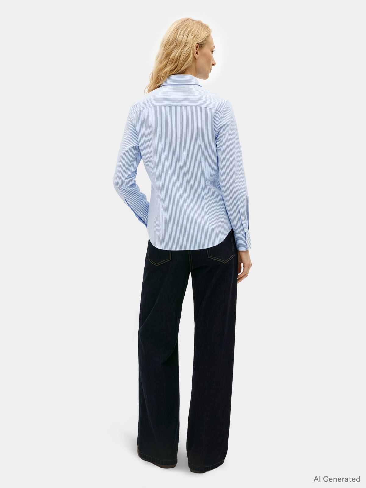 Classic Regular Fit Poplin Shirt — Blue