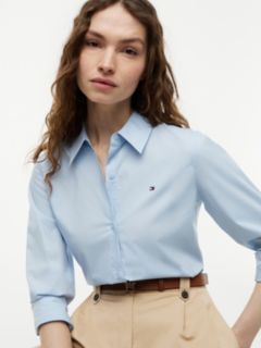 Classic Regular Fit Poplin Shirt — Blue 3