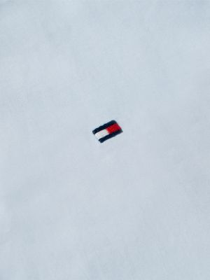 blau classic regular fit popeline-hemd für damen - tommy hilfiger