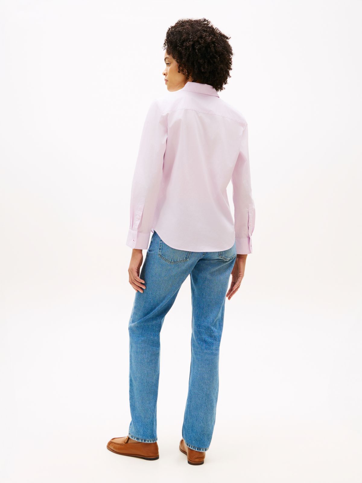 Classic Regular Fit Poplin Shirt — Purple