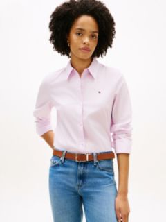 Classic Regular Fit Poplin Shirt — Purple 1