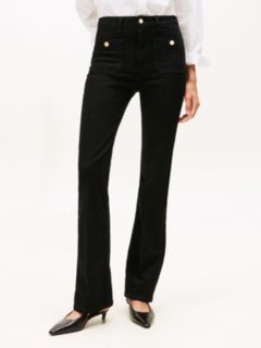 Black High Rise Bootcut Jeans — Black 2