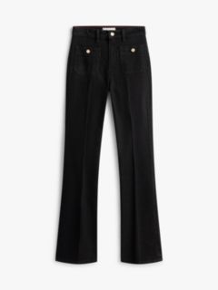 Black High Rise Bootcut Jeans — Black 5