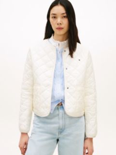 Lightweight Water Repellent Quilted Padded Jacket — Beige 1