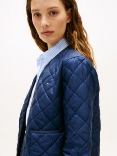 Lightweight Water Repellent Quilted Padded Jacket — Blue 2