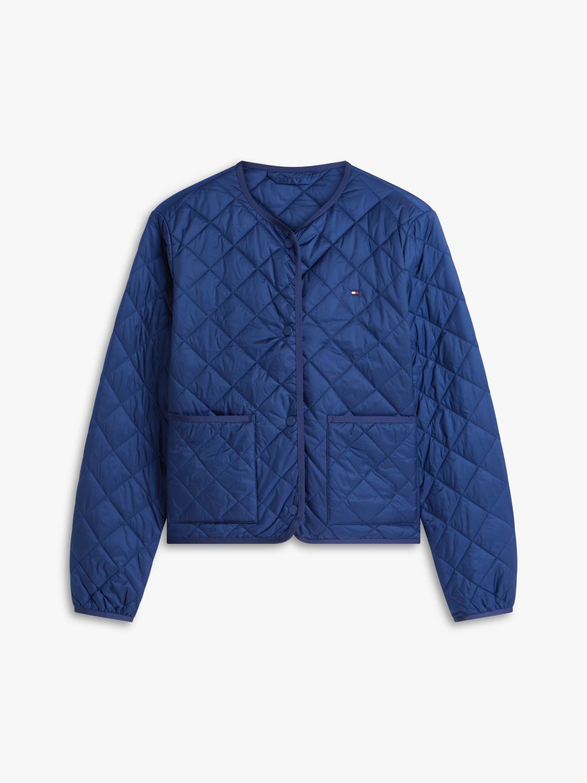 Lightweight Water Repellent Quilted Padded Jacket — Blue