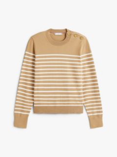 Jersey Gold-Tone Button Jumper — Multi 5