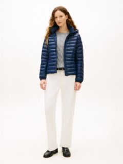 Water Repellent Padded Packable Slim Jacket — Blue 3