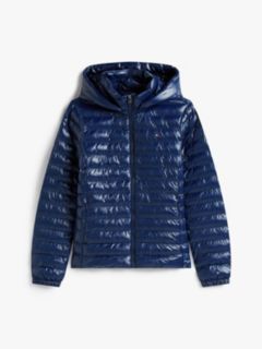 Water Repellent Padded Packable Slim Jacket — Blue 5