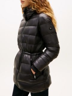 Shiny Water Repellent Down Puffer Coat — Black 2