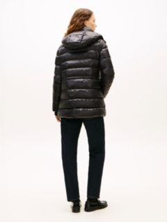 Shiny Water Repellent Down Puffer Coat — Black 4