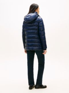 Shiny Water Repellent Down Puffer Coat — Blue 4