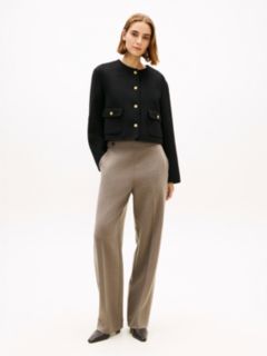 Double-Faced Wool Blend Jacket — Black 3