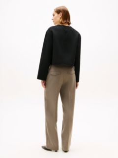 Double-Faced Wool Blend Jacket — Black 5