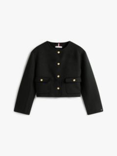 Double-Faced Wool Blend Jacket — Black 6