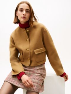 Double-Faced Wool Blend Jacket — Brown 2