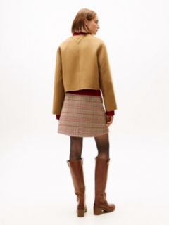 Double-Faced Wool Blend Jacket — Brown 4