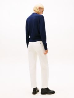 Mock Neck Jumper With Cashmere — Blue 4