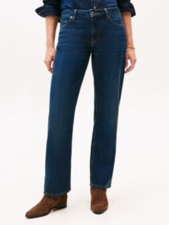 High Rise Straight Leg Jeans — Blue 2