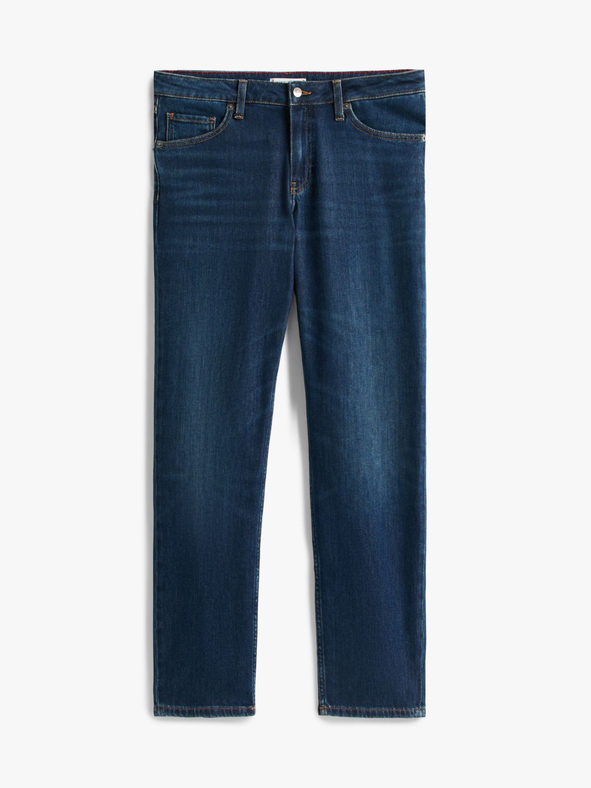 High Rise Straight Leg Jeans — Blue