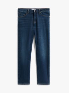 High Rise Straight Leg Jeans — Blue 5